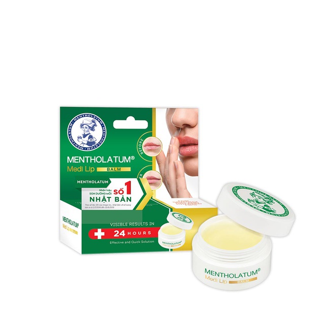 Sáp dưỡng môi chuyên biệt dành cho môi khô, nứt nẻ Mentholatum Medi Lip Balm (7g)