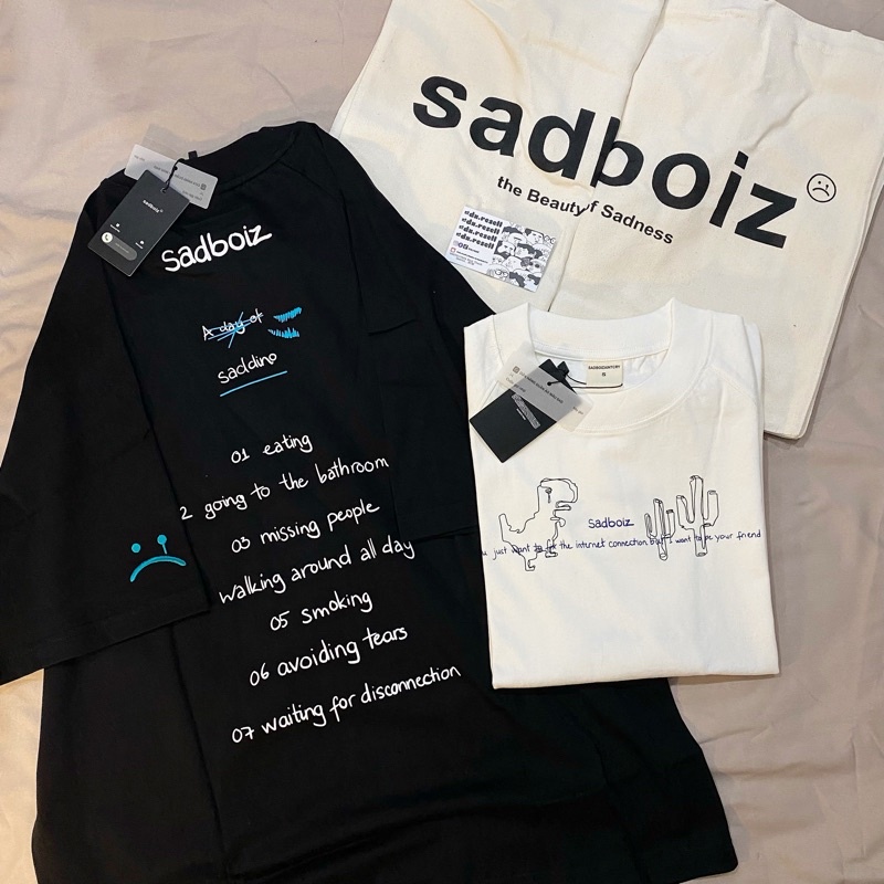 Áo Thun SADBOIZ SADDINO Ss1 TEE  đọc chú ý Sticker