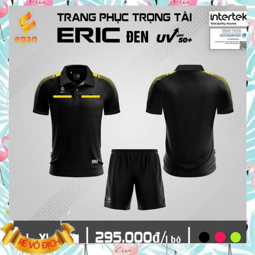 [Sales Sốc] Quần áo bóng đá trọng tài Eric UV,quần áo thể thao chính hãng 3 màu đẹp nhất 2021