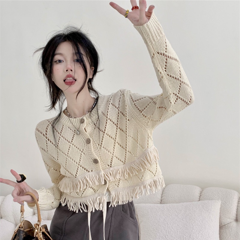 Áo Khoác Cardigan Dệt Kim Thiết Kế Hợp Thời Trang Cho Phái Nữ