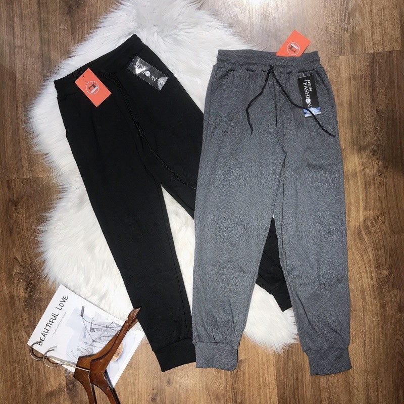 [SỈ SLL] Quần Joger Nữ Len Tăm Bo Gấu Lưng Thun_Quần Jogger Len Tăm Nữ HÀNG CHUẨN LOẠI 1
