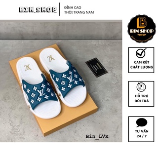 Dép quai ngang l. v cao cấp, dép lê đế cao su - bin shop