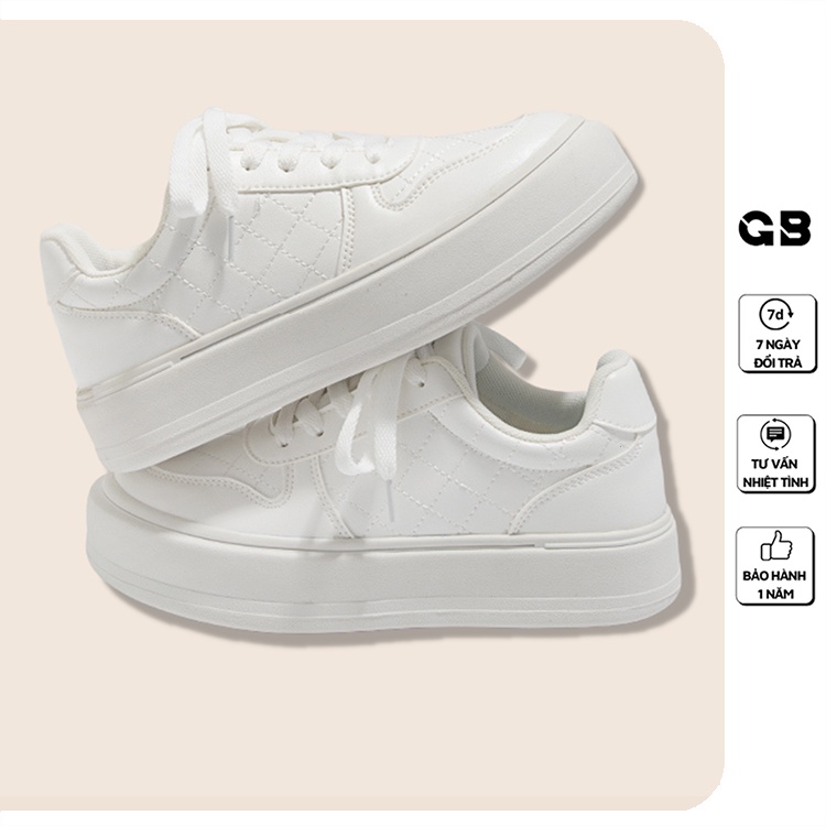 [Mã WABRMH99 giảm 12% đơn 99K]Giày Sneaker Nữ Đế Cao 3 phân Phong Cách Bassic giayBOM B1646