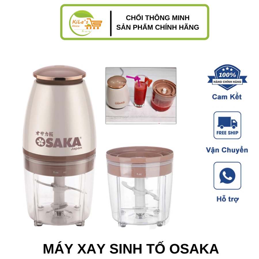 Máy Xay Sinh Tố Đa Năng Osaka Nhật Bản 4 Lưỡi Dao - Máy Xay Thịt Osaka Hàng Chính Hãng