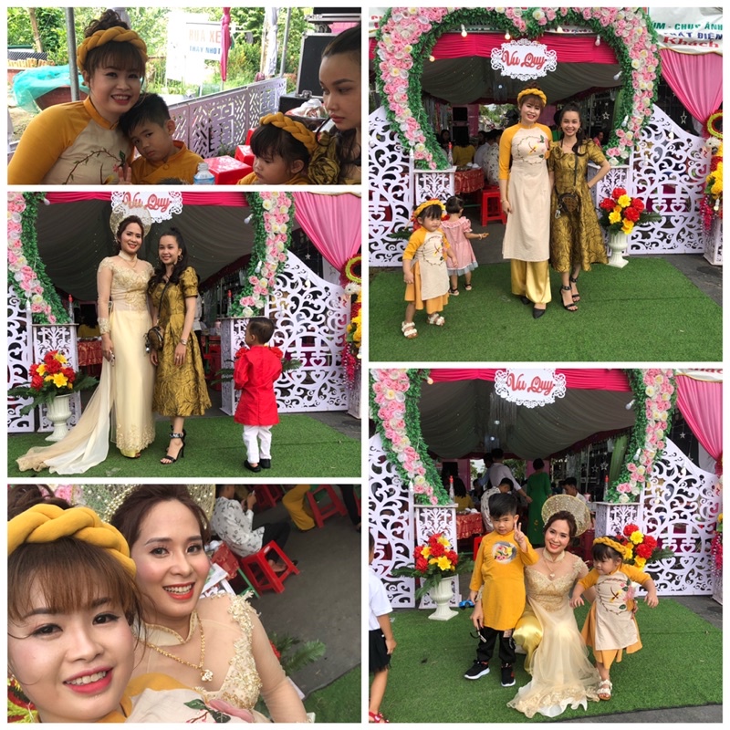 set áo dài gia đình( thanh lý) | BigBuy360 - bigbuy360.vn
