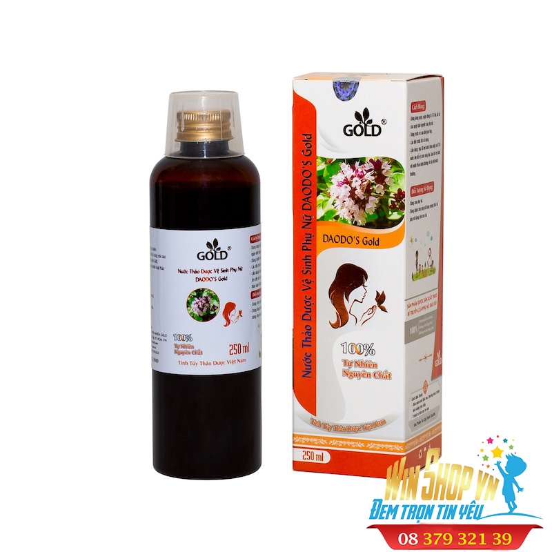 Nước Thảo Dược Vệ Sinh Phụ Nữ Daodo’s Gold 250 ML-Giúp làm sạch vùng kín của phụ nữ, Khử mùi hôi, Ngăn ngừa viêm nhiễm