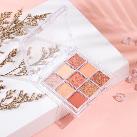 Bảng phấn mắt mini 9 ô vuông nội địa trung IC EECK STYLENANDA nhiều tone màu nhũ kim tuyến makeup đôi mắt quyến rũ | BigBuy360 - bigbuy360.vn