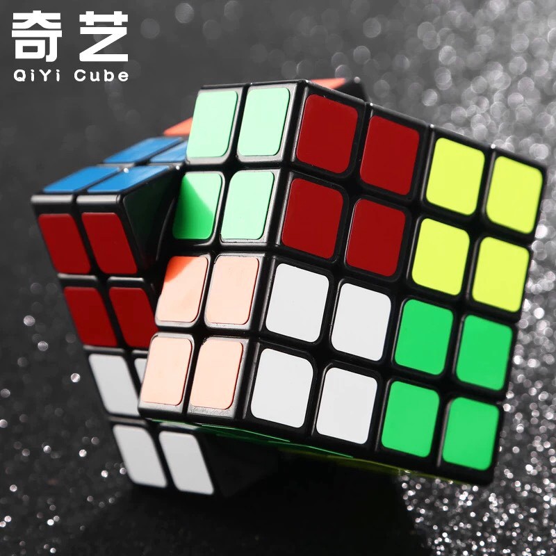 Rubik 4x4 - Rubik 4x4x4 Đen Sticker Cao Cấp Xoay Trơn, Cực Mượt, Bẻ Góc Tốt