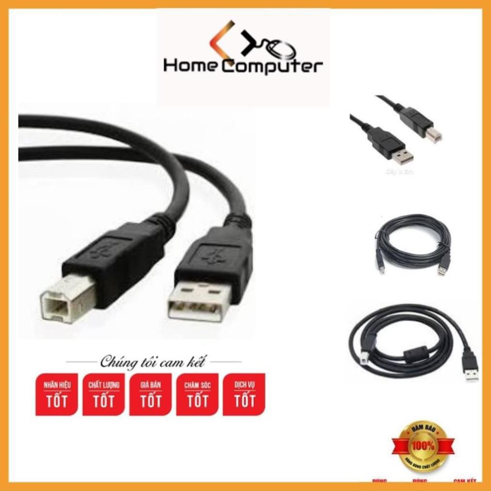 Dây cáp máy in 1.5m,3m,5m đen.hàng chất lượng tốt truyền tín hiệu ổn định- Home Computer