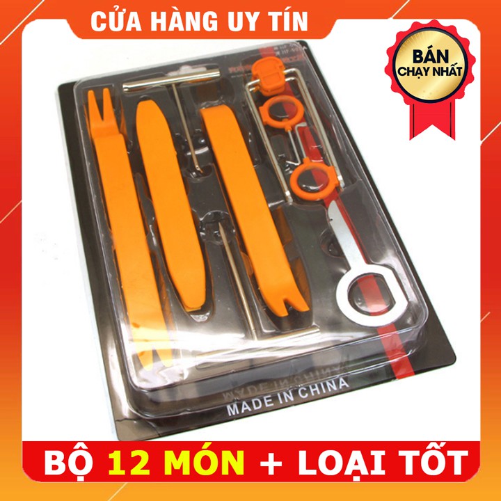 Bộ dụng cụ tháo đồ nhựa, nội thất ô tô 12 món