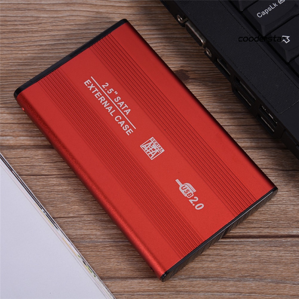 COOD-st External USB 2.0 2.5inch SATA SSD HDD Enclosure Mobile Hard Disk Drive Case Box