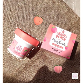 Tẩy da chết body BESY PEACH body scrub SASIMI - rubycosmetics