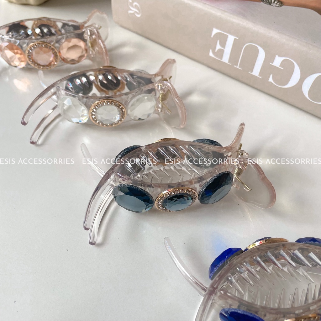 KẸP GẮP TÓC CÀNG CUA NỮ ĐÍNH ĐÁ SIZE SIÊU TO HOT TREND HÀN QUỐC ESIS