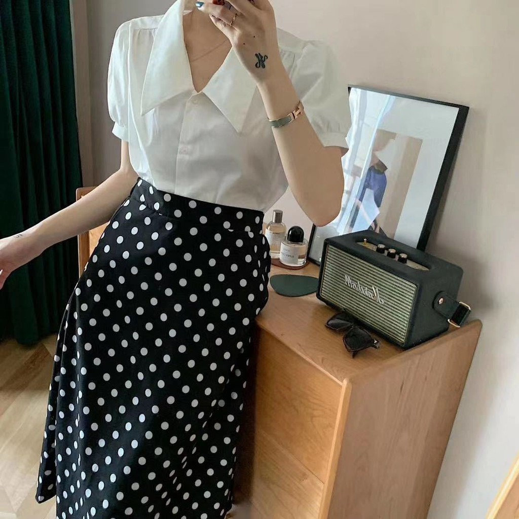 Chân váy dài tiểu thư 2 lớp vải voan hàn có lớp lót freesize hàng QC cao cấp kèm túi zip | BigBuy360 - bigbuy360.vn