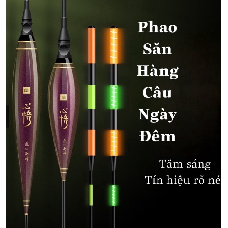 Hàng Mới Về : Phao câu đài Săn hàng ngày đêm Cao Cấp tăm to chống mỏi mắt ăn chì 4gam- 7gam