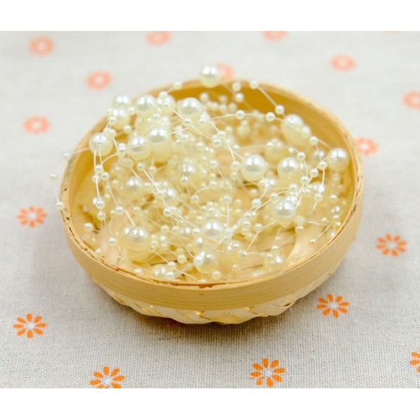 Dây đính ngọc trai giả trang trí đa năng 5M