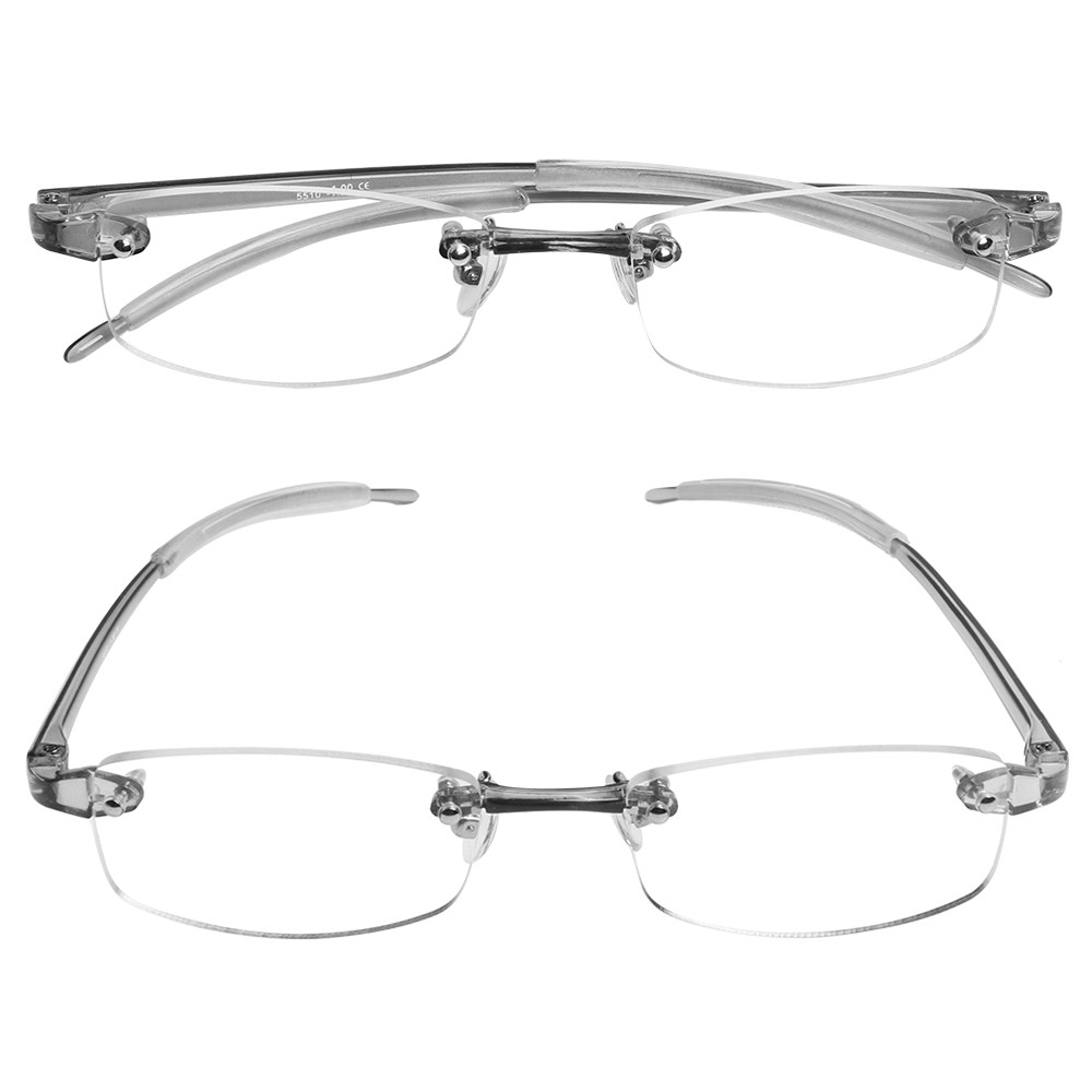 Kính cận đọc sách -100~-400 chất liệu resin trong suốt thời trang