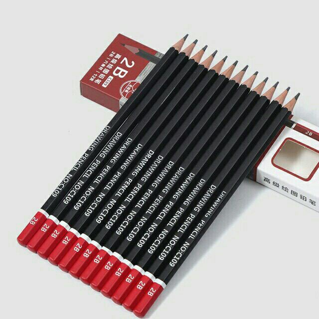HỘP 12 CÂY BÚT CHÌ QILI 2B _ Giá Bán Sỉ Lẻ