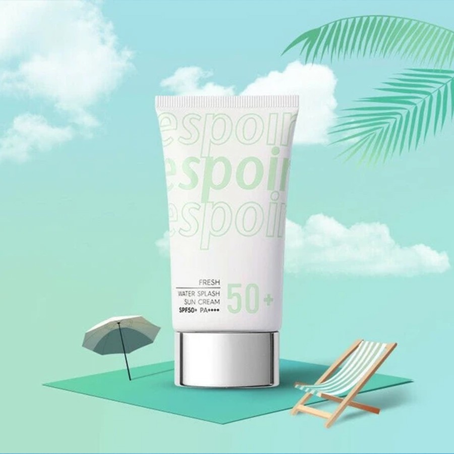 Kem chống nắng Espoir và Kem lót Water Splash Cica Tone up - Sun Cream SPF50+ PA+ 60ml