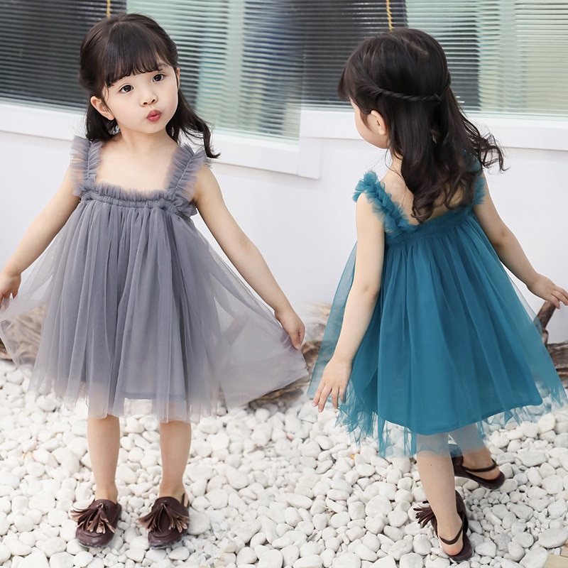 Đầm Công Chúa Dự Tiệc Thời Trang Mùa Hè Cho Bé Gái 1-6 Tuổi