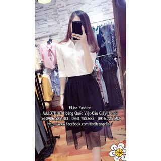 Bán Sỉ HOT Chân váy lưới chấm bi thời trang