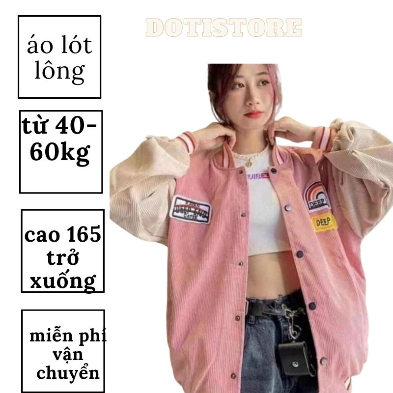 Áo bomber nhung, Áo khoác nhung tăm cầu vồng form rộng 60kg trở xuống phù hợp nam, nữ 3 màu hot nhất nă,m 2021 | BigBuy360 - bigbuy360.vn