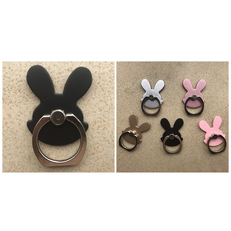 Lovely Rabbit 360 Finger Ring Holder Stand for Cellphone Mobile Phone