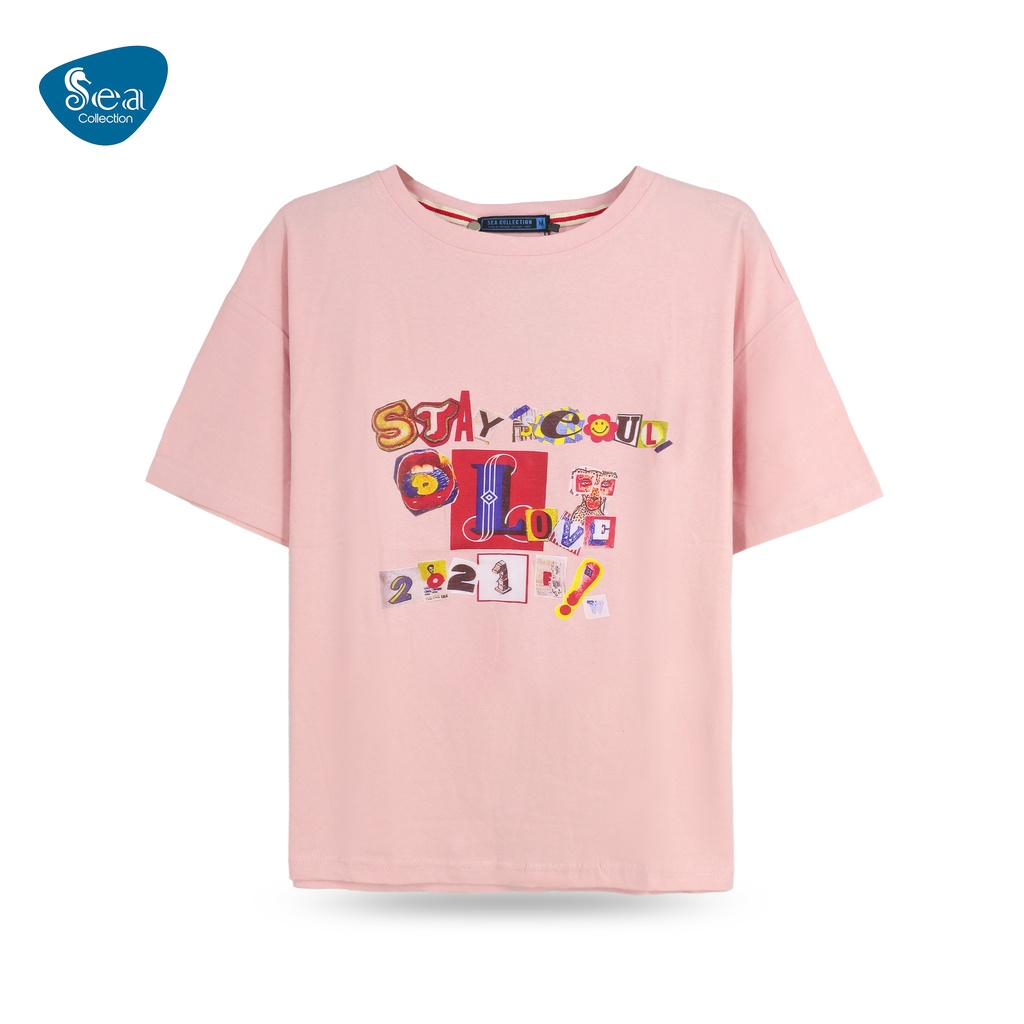 Áo Thun Unisex Sea Collection Cổ Tròn Tay Ngắn Stay 8839