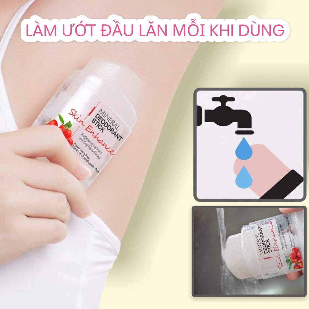 Lăn Đá Khoáng Khử Mùi Cơ Thể Deo Klear Thái Lan