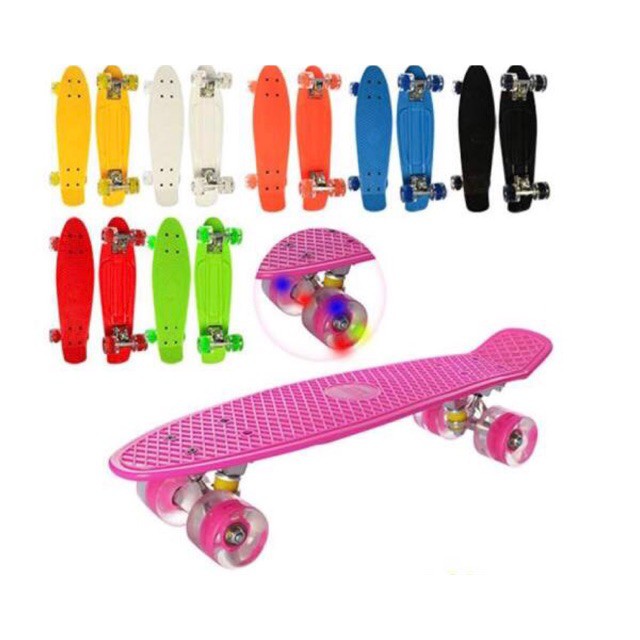 Ván trượt nhựa có đèn bánh xe