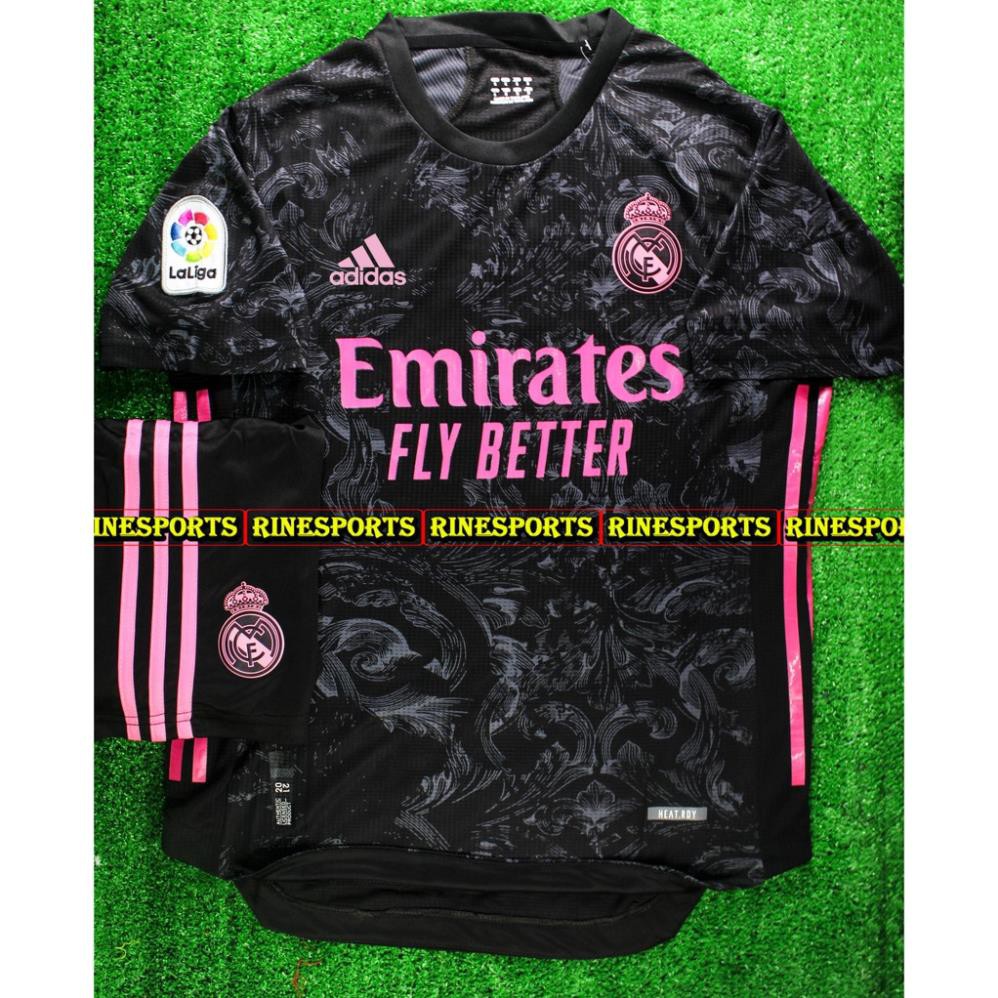 Bộ Áo bóng đá real ( real madrid ) đen hàng Thailand chuẩn thi đấu 100%. mùa mới 2020 - 2021