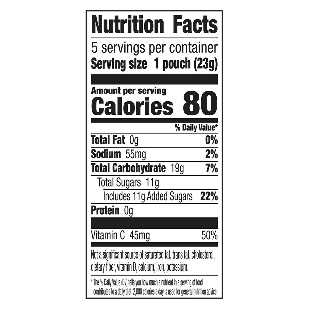 Kẹo Dẻo Trái Cây Hữu Cơ Vị Tự Nhiên Annie's Organic Bernie's Farm Fruit Snacks, Hộp 5 Gói, Gói 23g