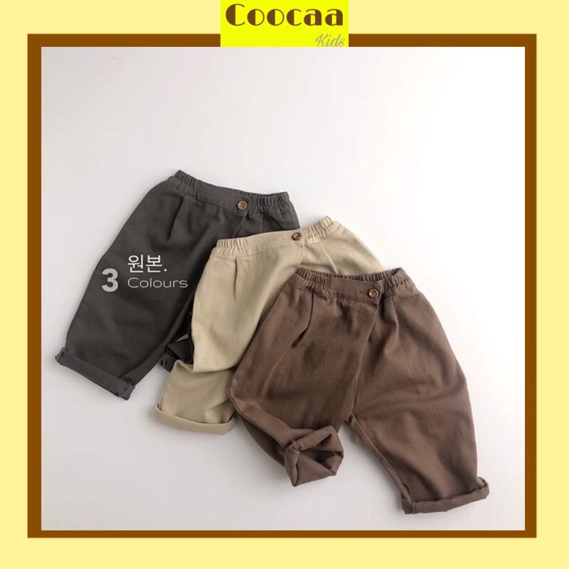 Quần Mori vạt chéo Hàn Quốc siêu chất cho bé trai bé gái size 80-130