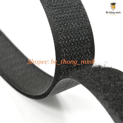 Băng gai dính LOẠI KHÔNG KEO khóa nhám gai, miếng dán vải 2 mặt dán giày, túi xách, quần áo các vật dụng