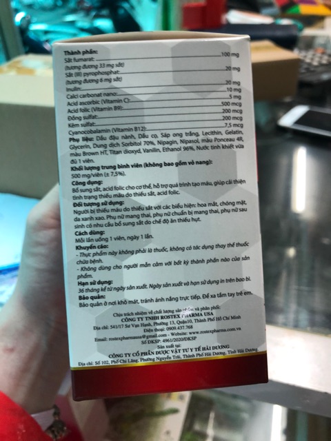 Fevitt Nano bổ sung sắt và acid folic, cải thiện thiếu máu do thiếu sắt, hỗ trợ quá trình tạo máu