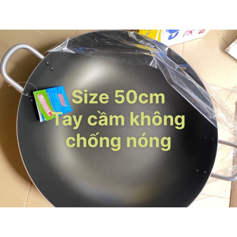 Chảo bầu quantum KIM HẰNG chống dính tay cầm chống nóng size 40 50