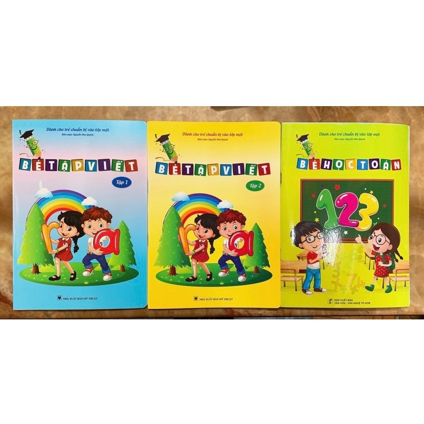 Sách - Combo Bé tập viết + Bé học toán (3q)
