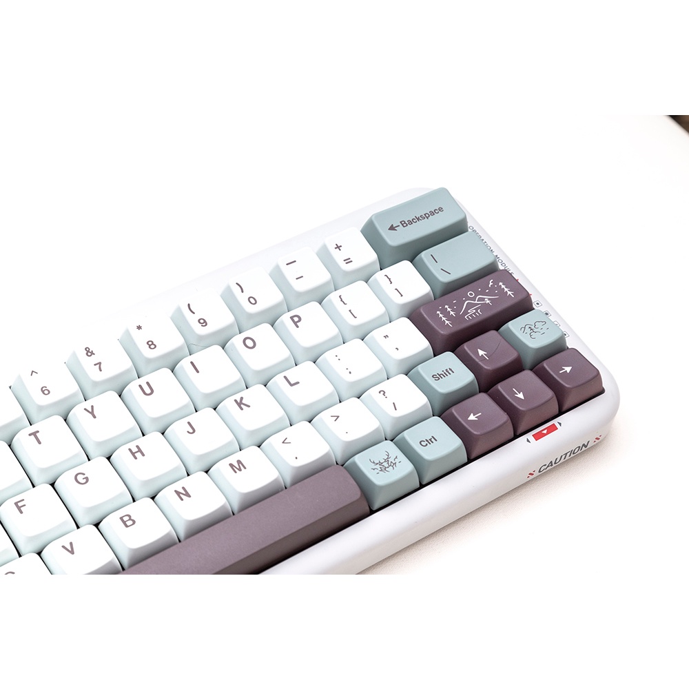 GMK November Fog  keycaps MDA profile Dye-Sublimation   PBT keycap 143keys