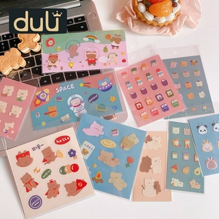 Sticker chống thấm nước in hình chú gấu Winnie the pooh DIY xinh xắn
