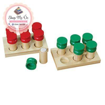 Giáo cụ Montessori - Bộ cảm quan khứu giác Smelling Boxes - ống ngửi