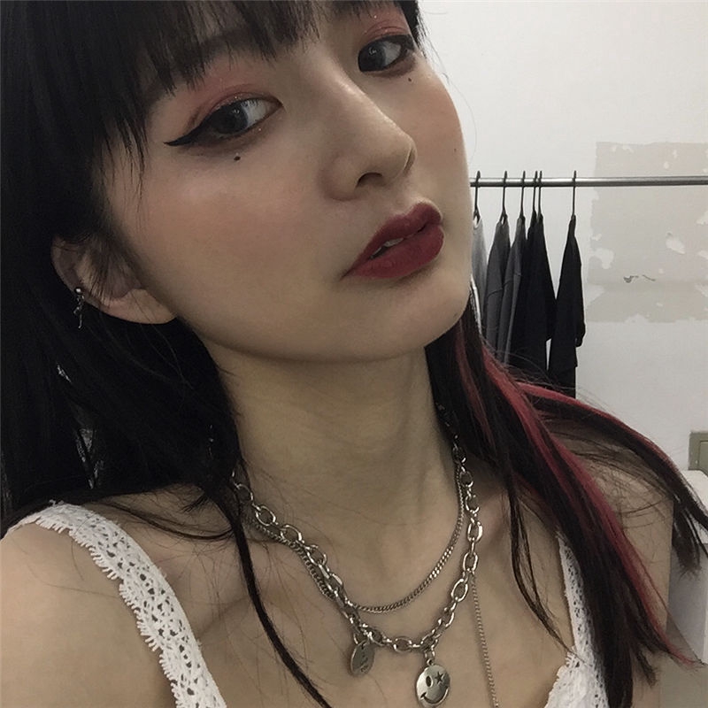 Vòng Cổ Gắn Mặt Hình Mặt Cười Ngộ Nghĩnh Phong Cách Hip-Hop