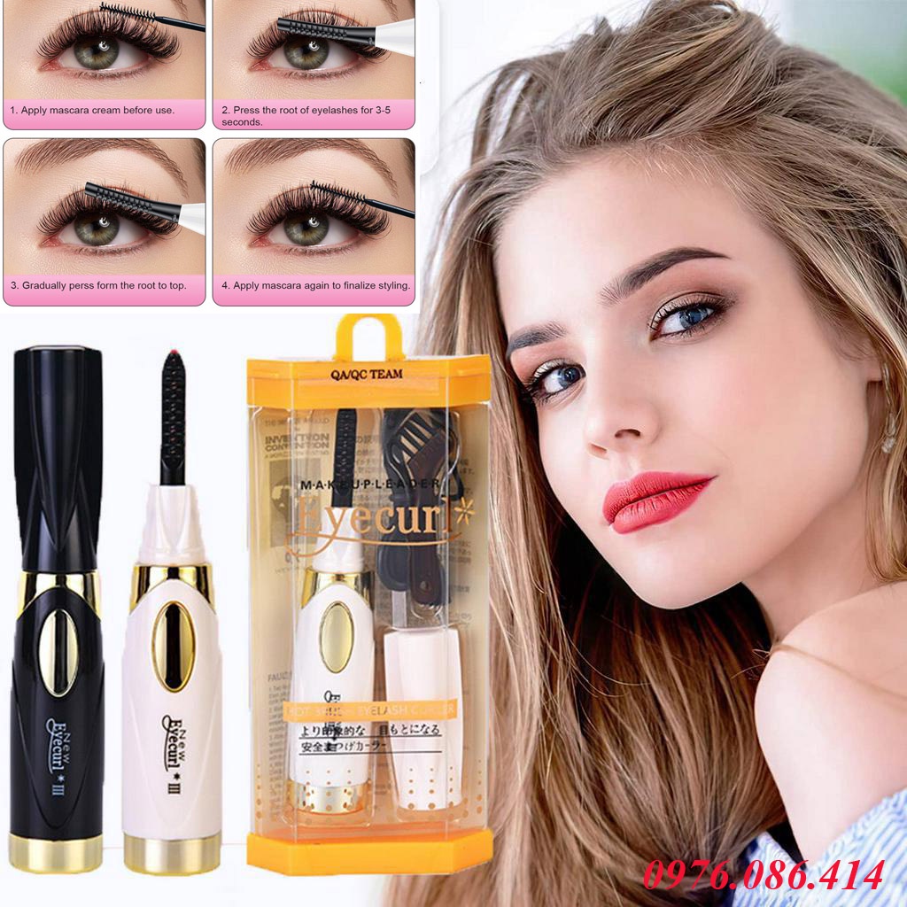 [Hàng mới về] Máy uốn mi bằng nhiệt 2 chế độ dùng pin