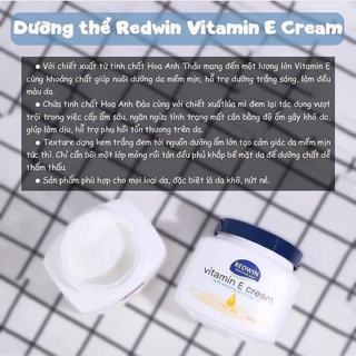 Kem dưỡng vitamin E Redwin hàng Úc 300g
