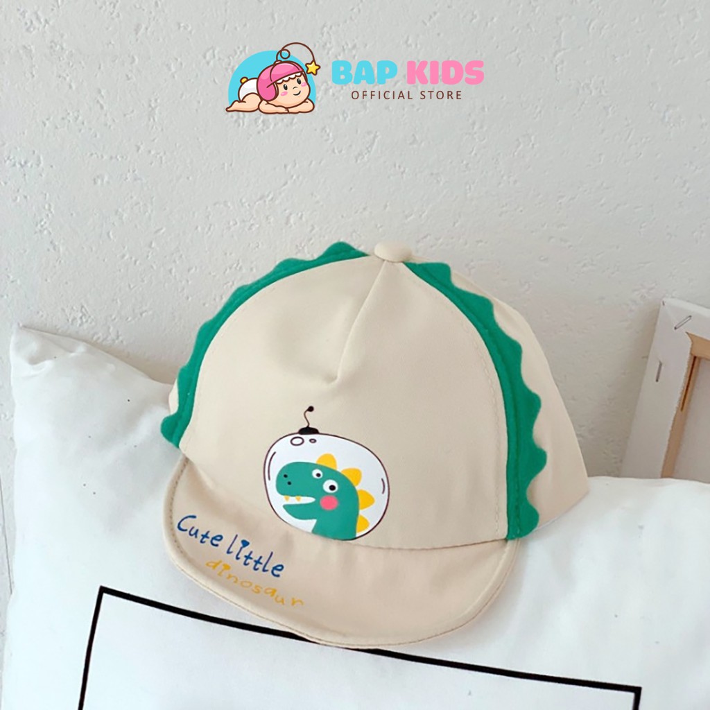 Mũ Cho Bé BAPKIDS Mũ Cho Bé Hình Khủng Long Siêu Dễ Thương Cho Bé 10-24 Tháng Tuổi