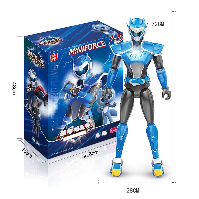 Đồ chơi Miniforce Biệt đội siêu nhân nhí phần 3 - Siêu nhân Volt tốc độ (Action Figure cao 72cm) - mã MN520-01D