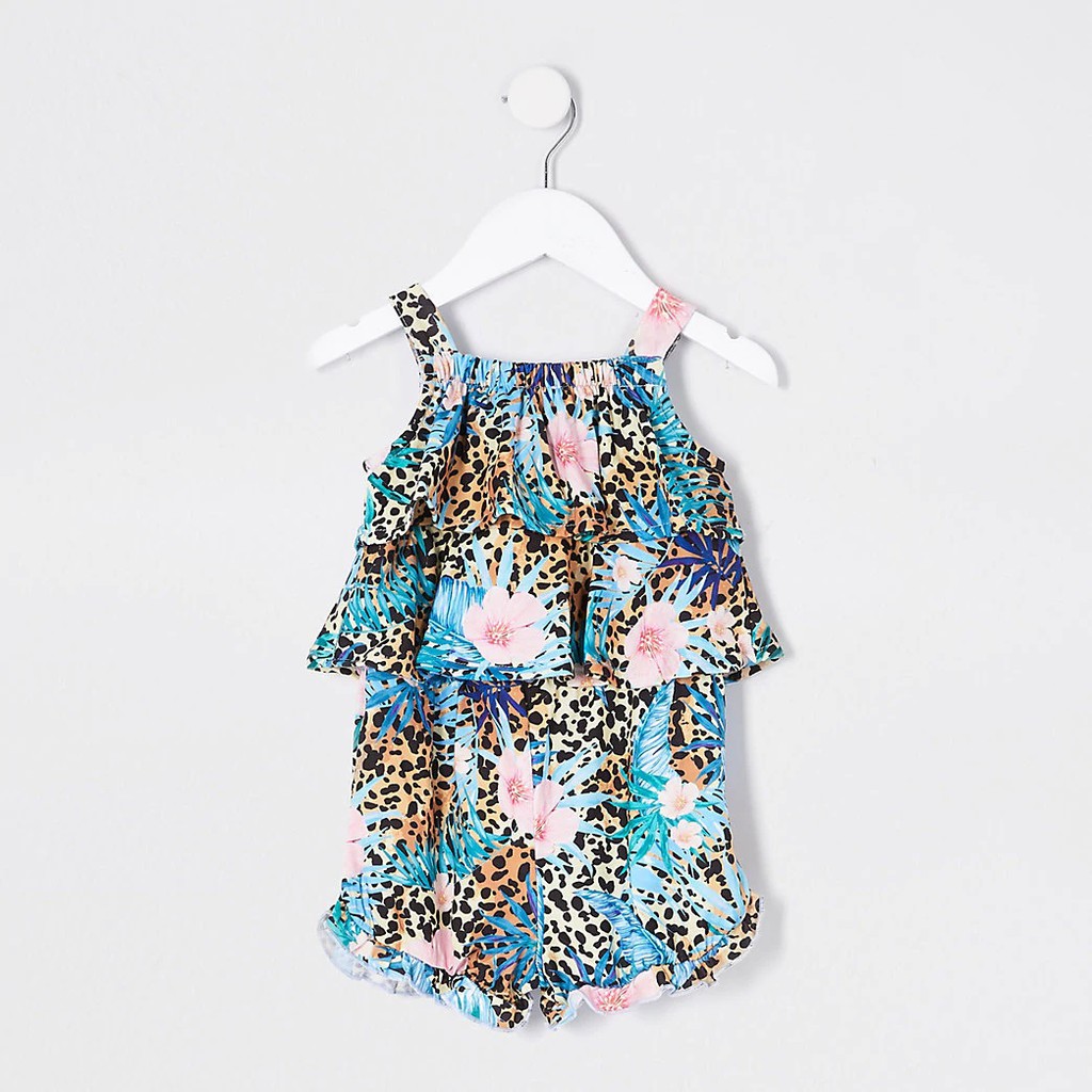 (auth) Jumpsuit River Island da báo xách tay