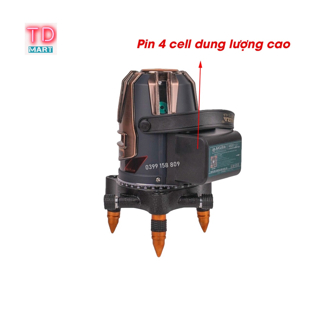 MÁY CÂN BẰNG LASER 5 TIA XANH AKUZA AK-488 SIÊU SÁNG