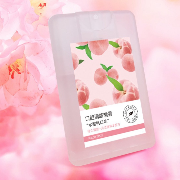 Xịt thơm miệng vị đào liastore Heyxi Senabeauty