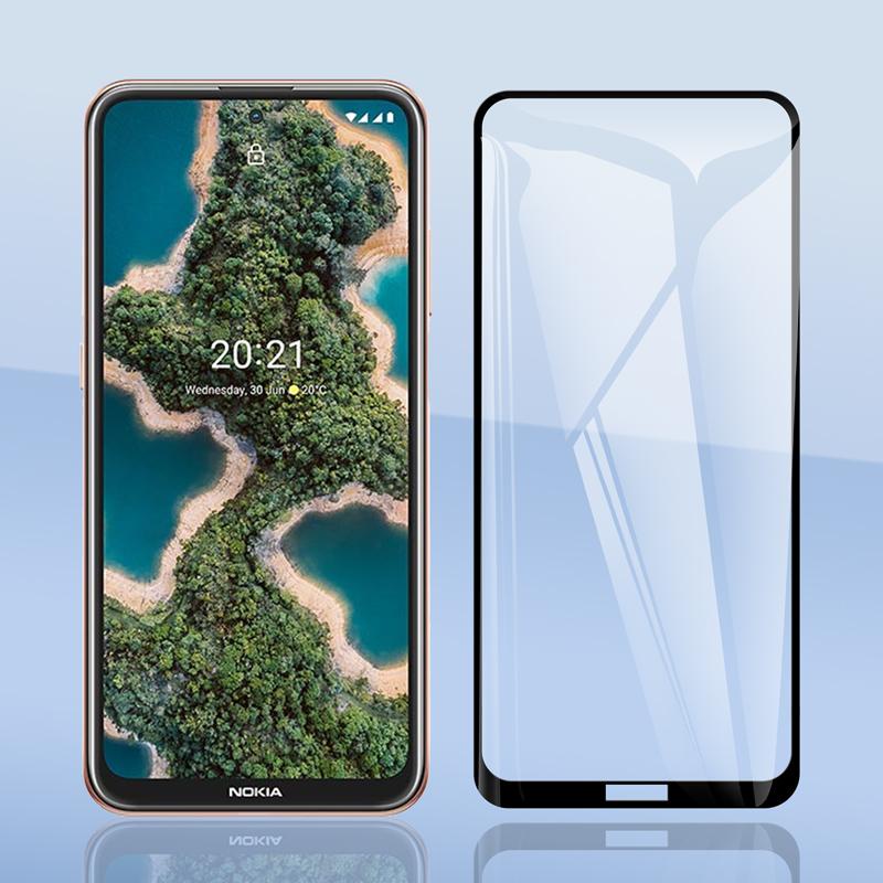 Kính cường lực 9H 2.5D bảo vệ toàn diện chống nổ cho Nokia X20 X10 X100 6.67"