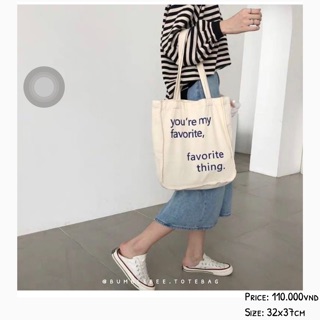 “Favorite” tote bag.